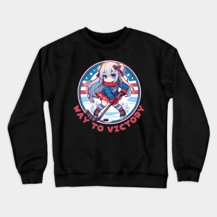 Ice hockey Anime Crewneck Sweatshirt